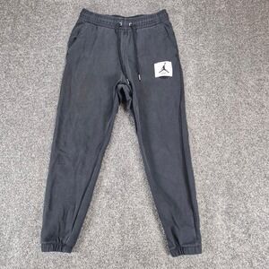 Jordan Flight Essentials Sweatpants Mens Small Black DQ7468-010 Fleece Joggers